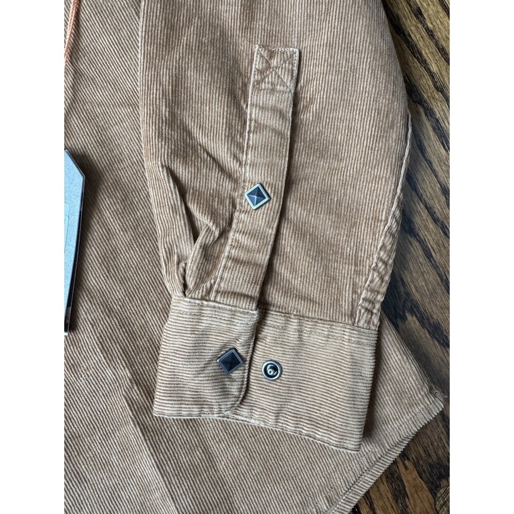 Howler Brothers Banning Corduroy Snap Shirt, Medium Duck Brown - Picture 4 of 9